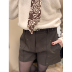 Short taille haute à strass – Marron ou Noir | Melle Jeanne