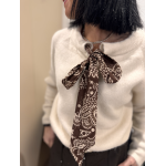 Gilet à lacets bandana gris ou écru – Taille unique | Melle Jeanne