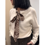 Gilet à lacets bandana gris ou écru – Taille unique | Melle Jeanne