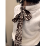 Gilet à lacets bandana gris ou écru – Taille unique | Melle Jeanne