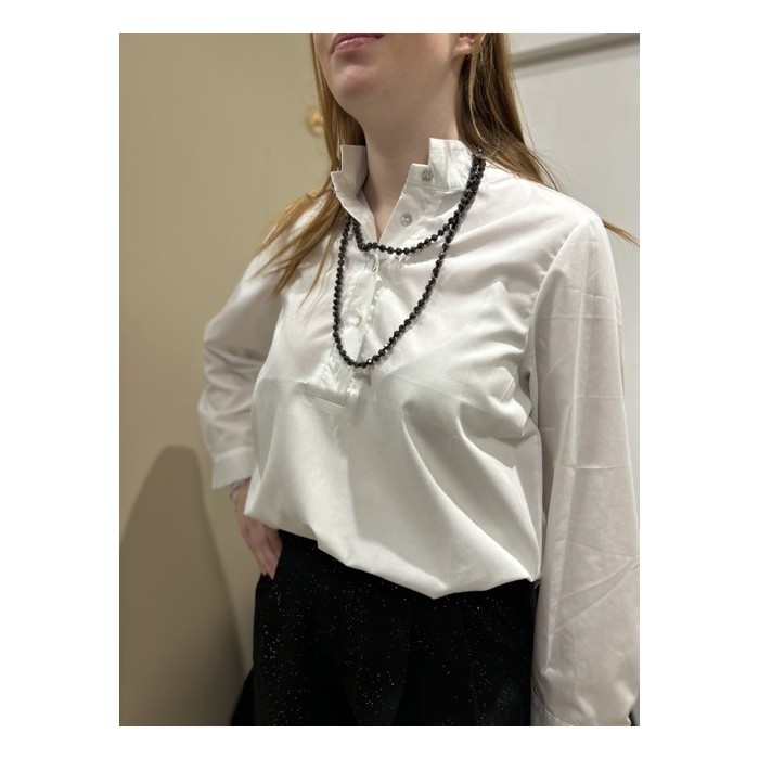 Sautoir en Perles Brillantes Noir ou Marron – Porté Double | Élégance Intemporelle