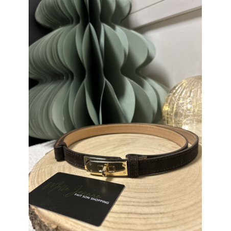 Ceinture en Cuir – Bride Dorée Élégante | Intemporelle & Chic