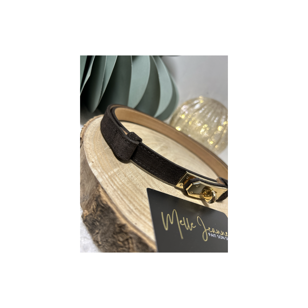 Ceinture en Cuir – Bride Dorée Élégante | Intemporelle & Chic