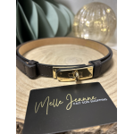 Ceinture en Cuir – Bride Dorée Élégante | Intemporelle & Chic