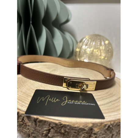 Ceinture en Cuir – Bride Dorée Élégante | Intemporelle & Chic