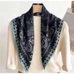 Foulard en viscose turquoise – Accessoire femme | Boutique Melle Jeanne