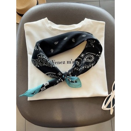 Foulard en viscose turquoise – Accessoire femme | Boutique Melle Jeanne