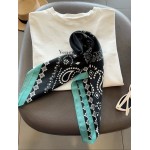 Foulard en viscose turquoise – Accessoire femme | Boutique Melle Jeanne
