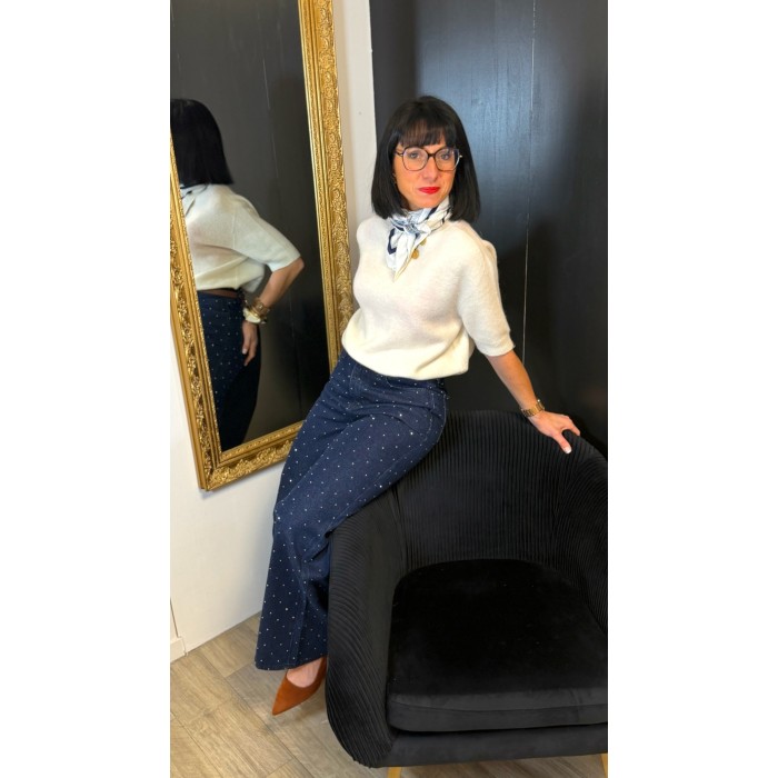 Jean brut à strass – Jean femme tendance | Boutique Melle Jeanne