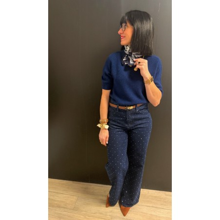 Jean brut à strass – Jean femme tendance | Boutique Melle Jeanne