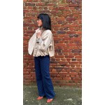 Blouson court beige resserré à la taille – Femme | Boutique Melle Jeanne