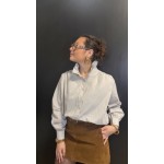 Chemise bleue à rayures marron – Femme | Boutique Melle Jeanne