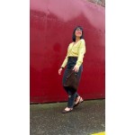 Gilet jaune ou blanc à petits cœurs – Femme | Boutique Melle Jeanne