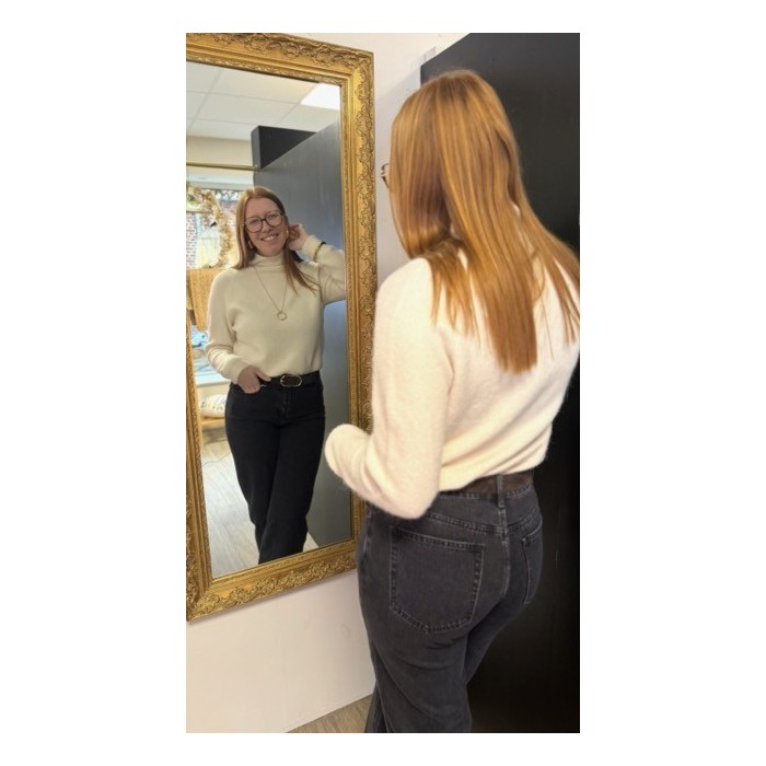 Pull tout doux beige ou bleu – Pull femme confortable | Boutique Melle Jeanne