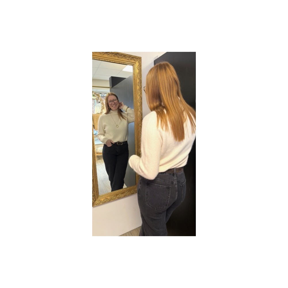 Pull tout doux beige ou bleu – Pull femme confortable | Boutique Melle Jeanne