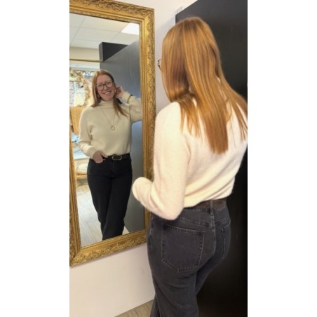 Pull tout doux beige ou bleu – Pull femme confortable | Boutique Melle Jeanne