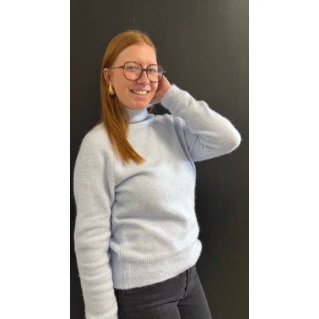 Pull tout doux beige ou bleu – Pull femme confortable | Boutique Melle Jeanne