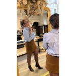 Chemise bleue à rayures – Femme | Boutique Melle Jeanne