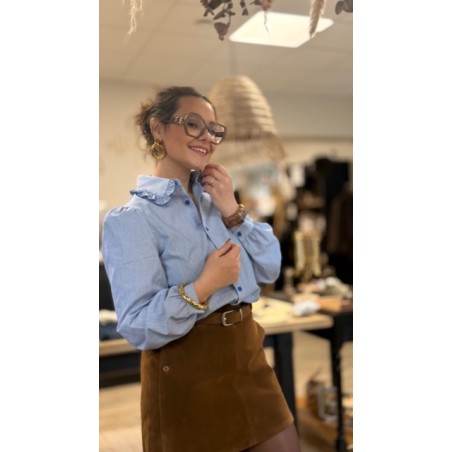 Chemise bleue à rayures – Femme | Boutique Melle Jeanne