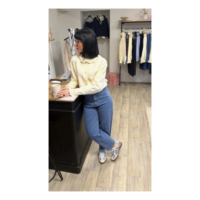 Gilet tout doux avec col victorien – Femme | Boutique Melle Jeanne