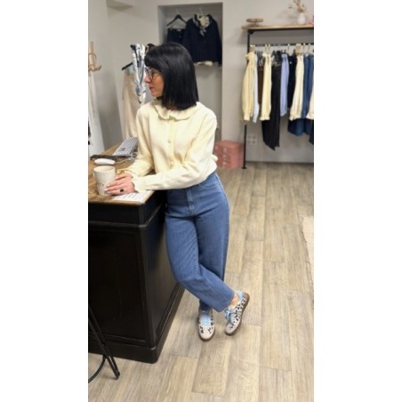 Gilet tout doux avec col victorien – Femme | Boutique Melle Jeanne