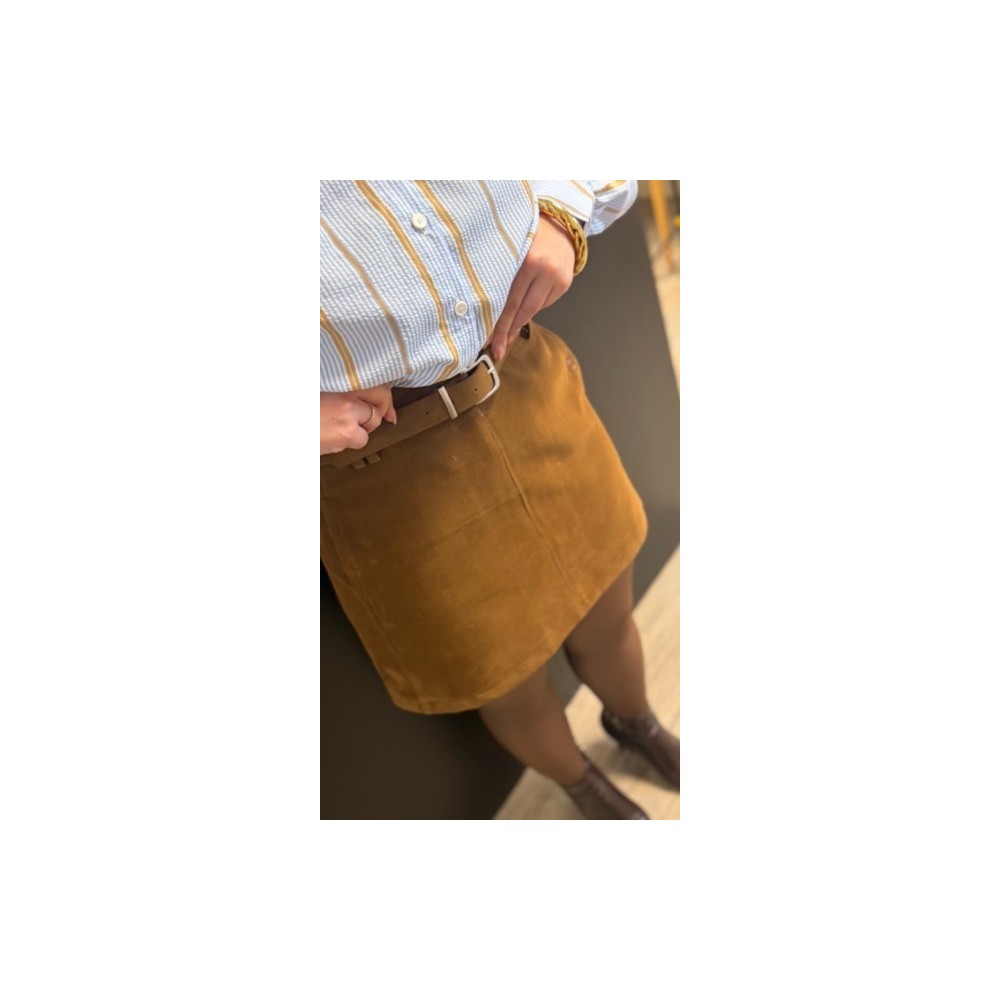 Jupe camel – Jupe femme élégante | Boutique Melle Jeanne