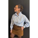 Chemise jaune à rayures bleues – Femme | Boutique Melle Jeanne