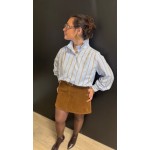 Chemise jaune à rayures bleues – Femme | Boutique Melle Jeanne