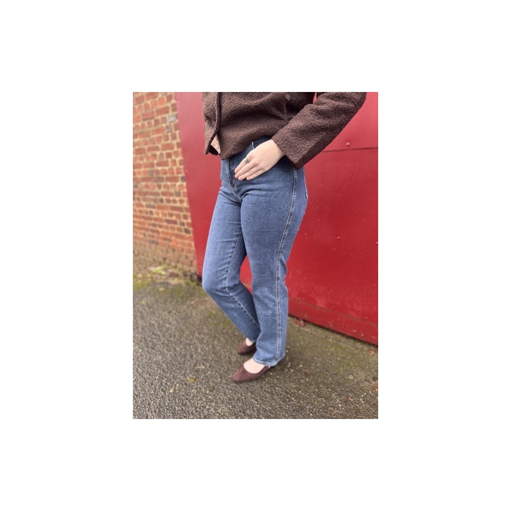 Jean straight bleu grande  – Femme | Boutique Melle Jeanne