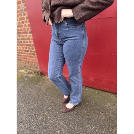 Jean straight bleu grande  – Femme | Boutique Melle Jeanne