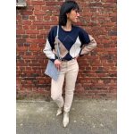 Sac bleu avec clous dorés – Femme | Boutique Melle Jeanne