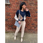 Sac bleu avec clous dorés – Femme | Boutique Melle Jeanne