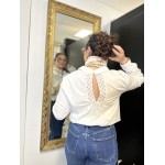 Chemise blanche avec ouverture dos – Femme | Boutique Melle Jeanne