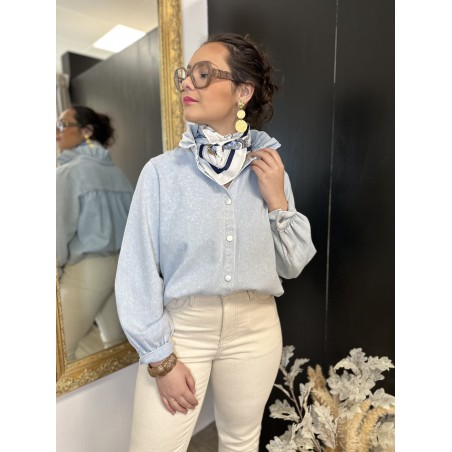Chemise en jean clair – Chemise femme tendance | Boutique Melle Jeanne