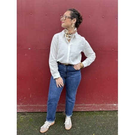 Chemise blanche avec ouverture dos – Femme | Boutique Melle Jeanne