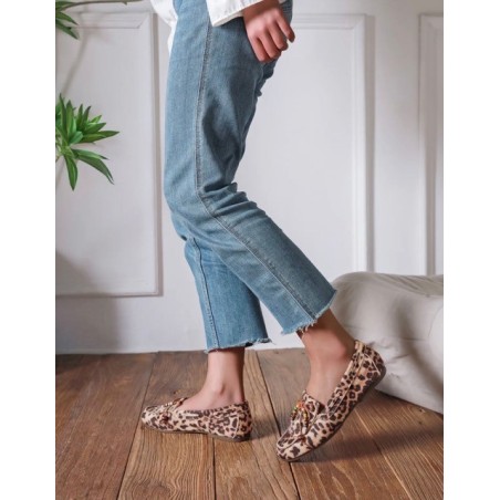 Mocassin léopard femme – Chaussures tendance | Melle Jeanne