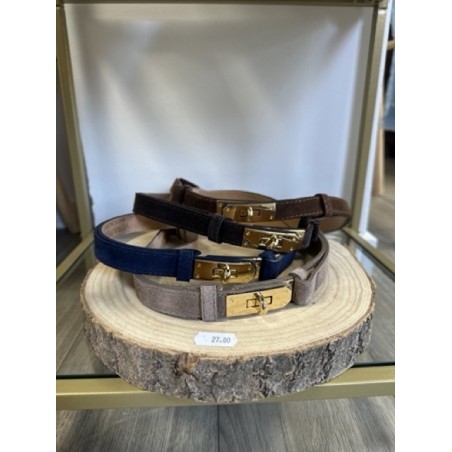 Ceinture en Cuir – Bride Dorée Élégante | Intemporelle & Chic