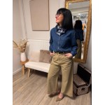 Pantalon femme beige ou bleu marine – Élégant et confortable | Melle Jeanne