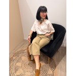 Tee-shirt blanc/bleu marine ou beige – Basique femme | Boutique Melle Jeanne