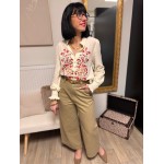 Chemise écru brodée fleurs – Femme | Boutique Melle Jeanne
