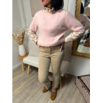 Jean beige/jaune/brut femme à poches devant – Tendance | Melle Jeanne