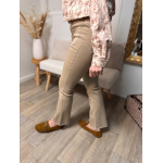 Jean beige/jaune/brut femme à poches devant – Tendance | Melle Jeanne