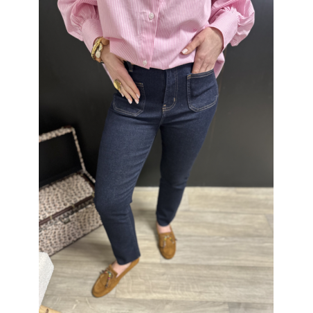 Jean beige/jaune/brut femme à poches devant – Tendance | Melle Jeanne