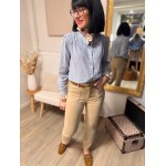 Chemise à rayures col fleuri – Femme | Melle Jeanne