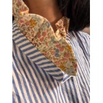 Chemise à rayures col fleuri – Femme | Melle Jeanne