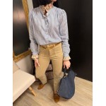 Chemise à rayures col fleuri – Femme | Melle Jeanne