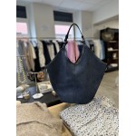 Sac en daim forme seau avec bandoulière – Sac femme chic & tendance