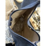 Sac en daim forme seau avec bandoulière – Sac femme chic & tendance