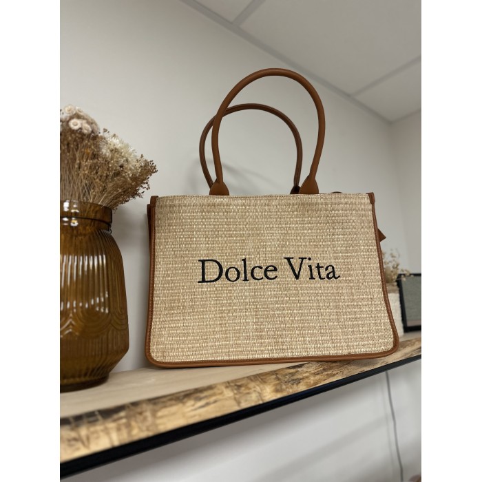 Sac en raphia et cuir – Sac femme bohème chic & tendance