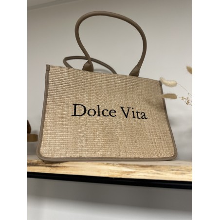 Sac en raphia et cuir – Sac femme bohème chic & tendance